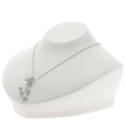 Diamond Necklace K18 White Gold 5.7g　Ladies