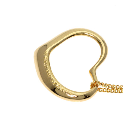 TIFFANY&Co.   Open heart Necklace  K18 Yellow Gold Ladies [Used]