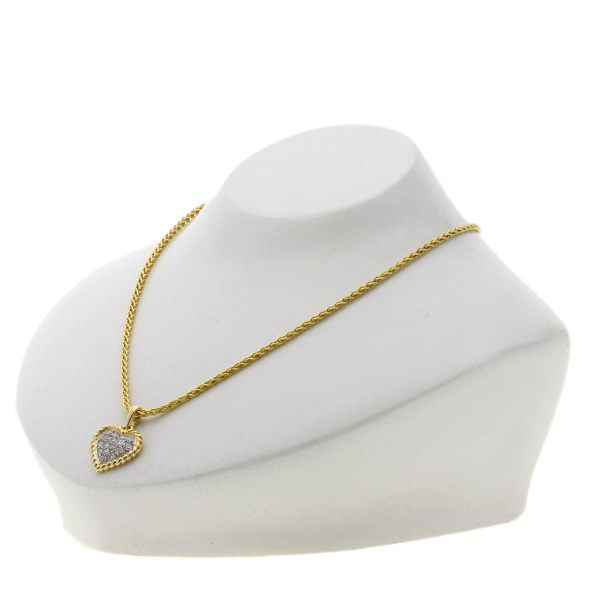 Van Cleef & Arpels Heart Diamond Necklace K18 Yellow Gold Ladies [Used]