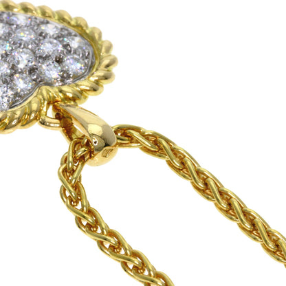 Van Cleef & Arpels Heart Diamond Necklace K18 Yellow Gold Ladies [Used]