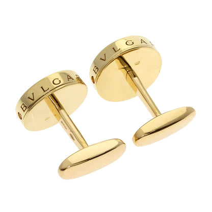 BVLGARI Optical White Shell cuffs K18 Yellow Gold mens [Used]