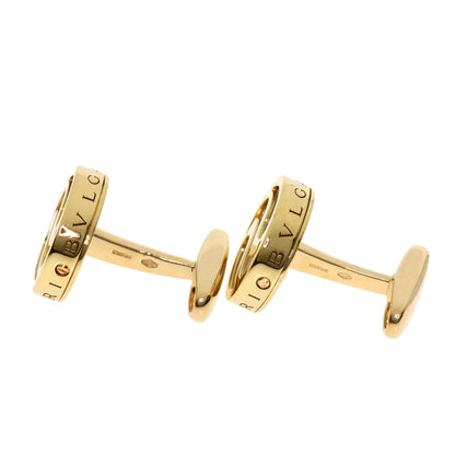 BVLGARI Optical White Shell cuffs K18 Yellow Gold mens [Used]