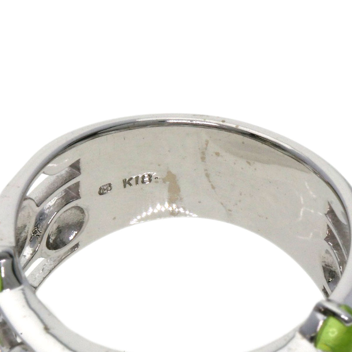 MIKIMOTO Pearl Pearl colored stones Ring K18 White Gold Ladies [Used]