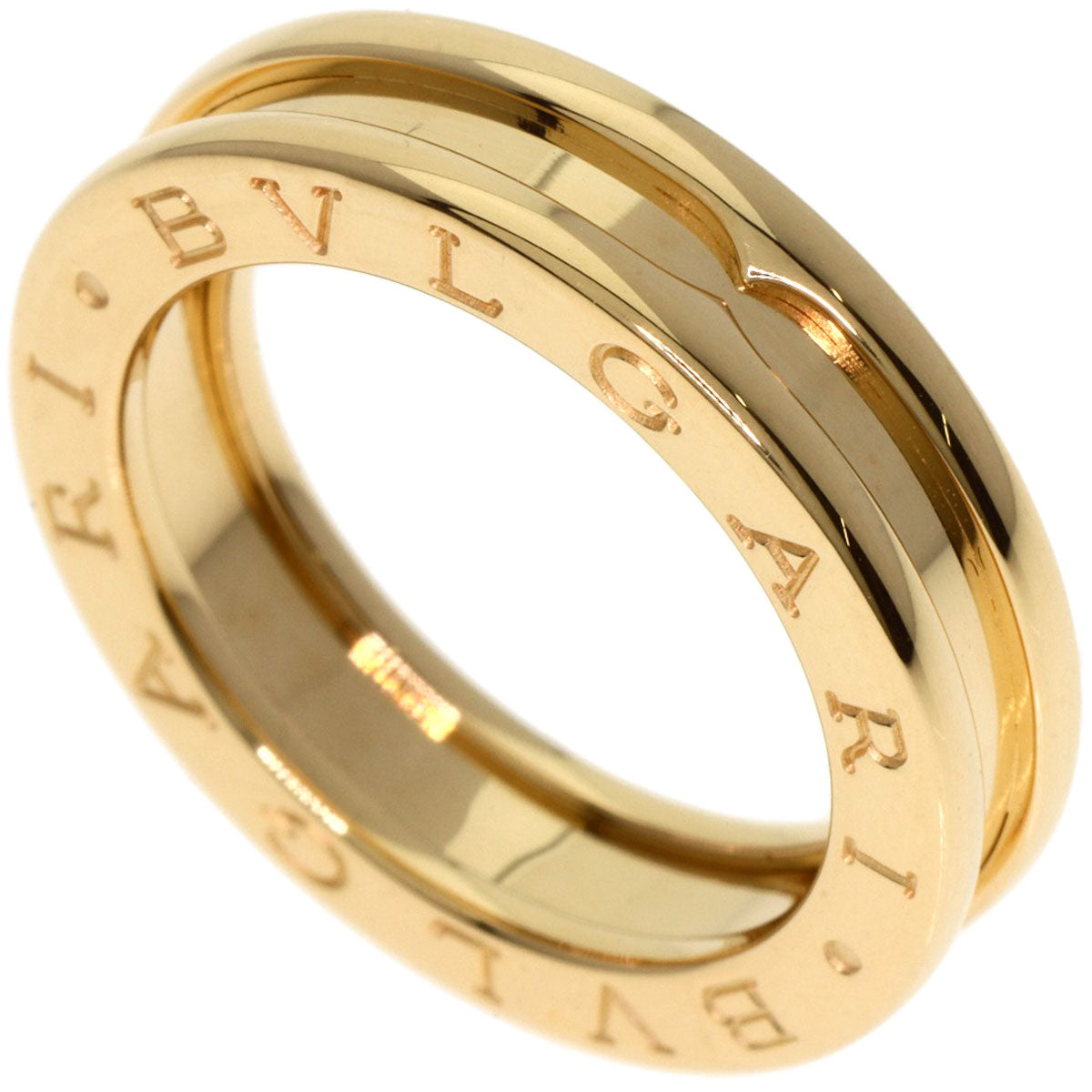 BVLGARI B.zero1 1 band #50 Ring K18 Yellow Gold Ladies [Used]