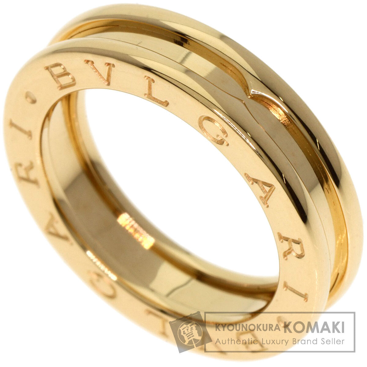 BVLGARI B.zero1 1 band #50 Ring K18 Yellow Gold Ladies [Used]