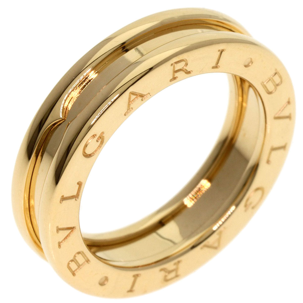 BVLGARI B.zero1 1 band #50 Ring K18 Yellow Gold Ladies [Used]