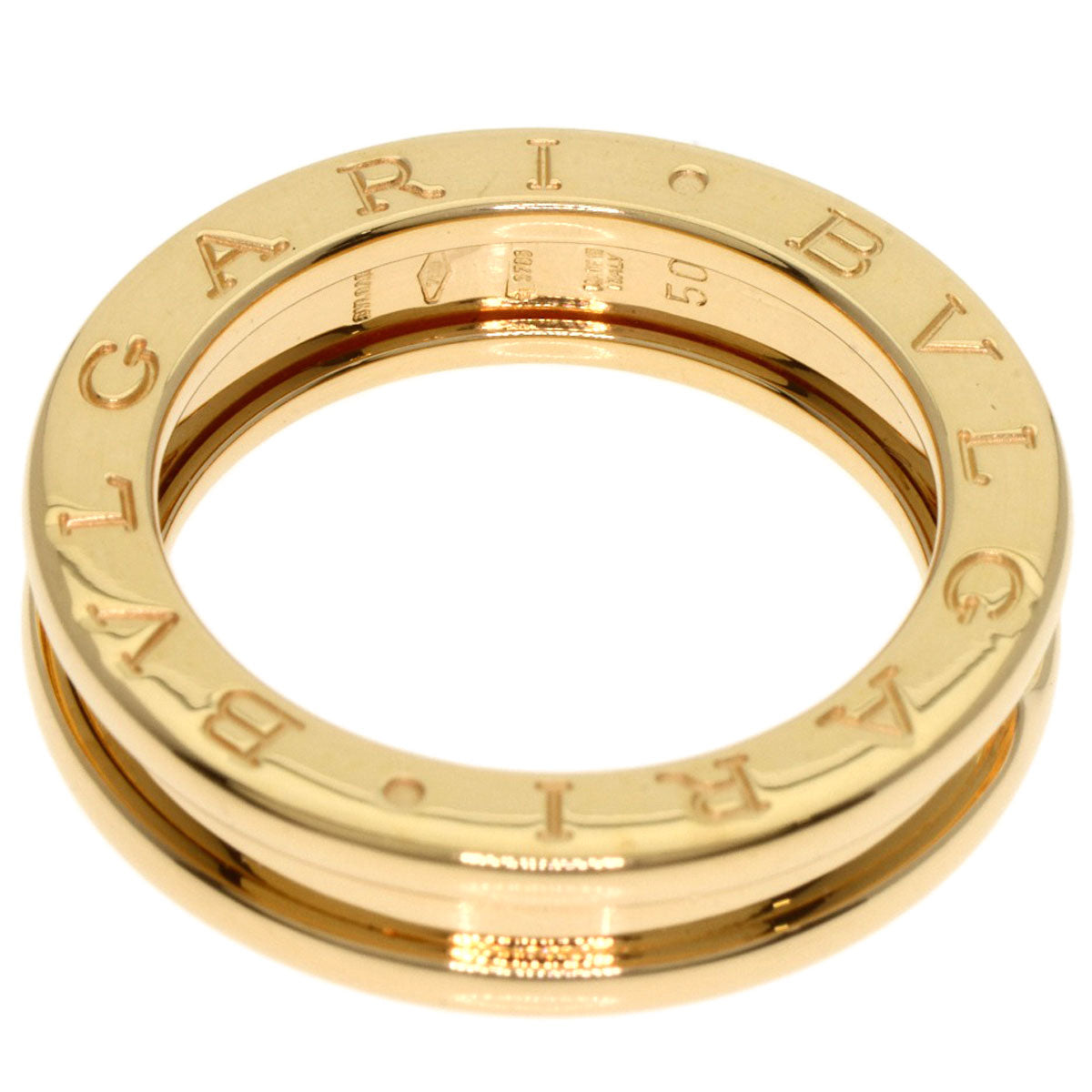 BVLGARI B.zero1 1 band #50 Ring K18 Yellow Gold Ladies [Used]