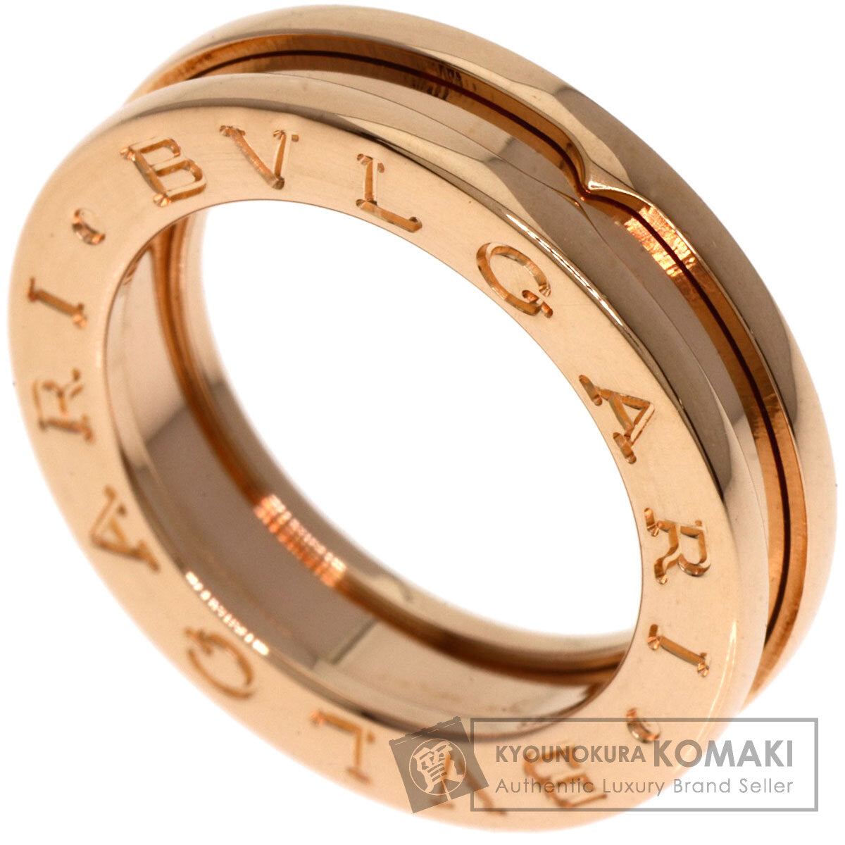 BVLGARI B.zero1 1 Band #47 Ring K18 Pink Gold Ladies [Used]
