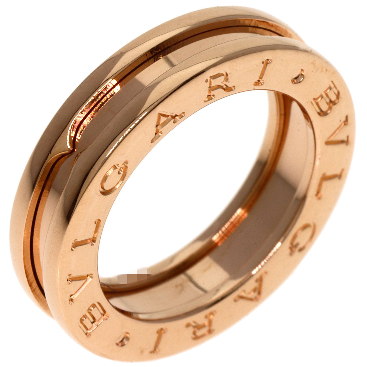 BVLGARI B.zero1 1 Band #47 Ring K18 Pink Gold Ladies [Used]