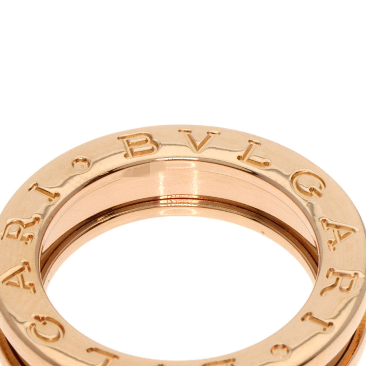BVLGARI B.zero1 1 Band #47 Ring K18 Pink Gold Ladies [Used]