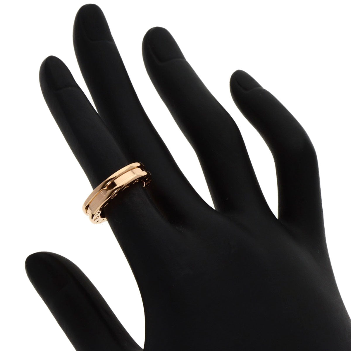 BVLGARI B.zero1 1 Band #47 Ring K18 Pink Gold Ladies [Used]