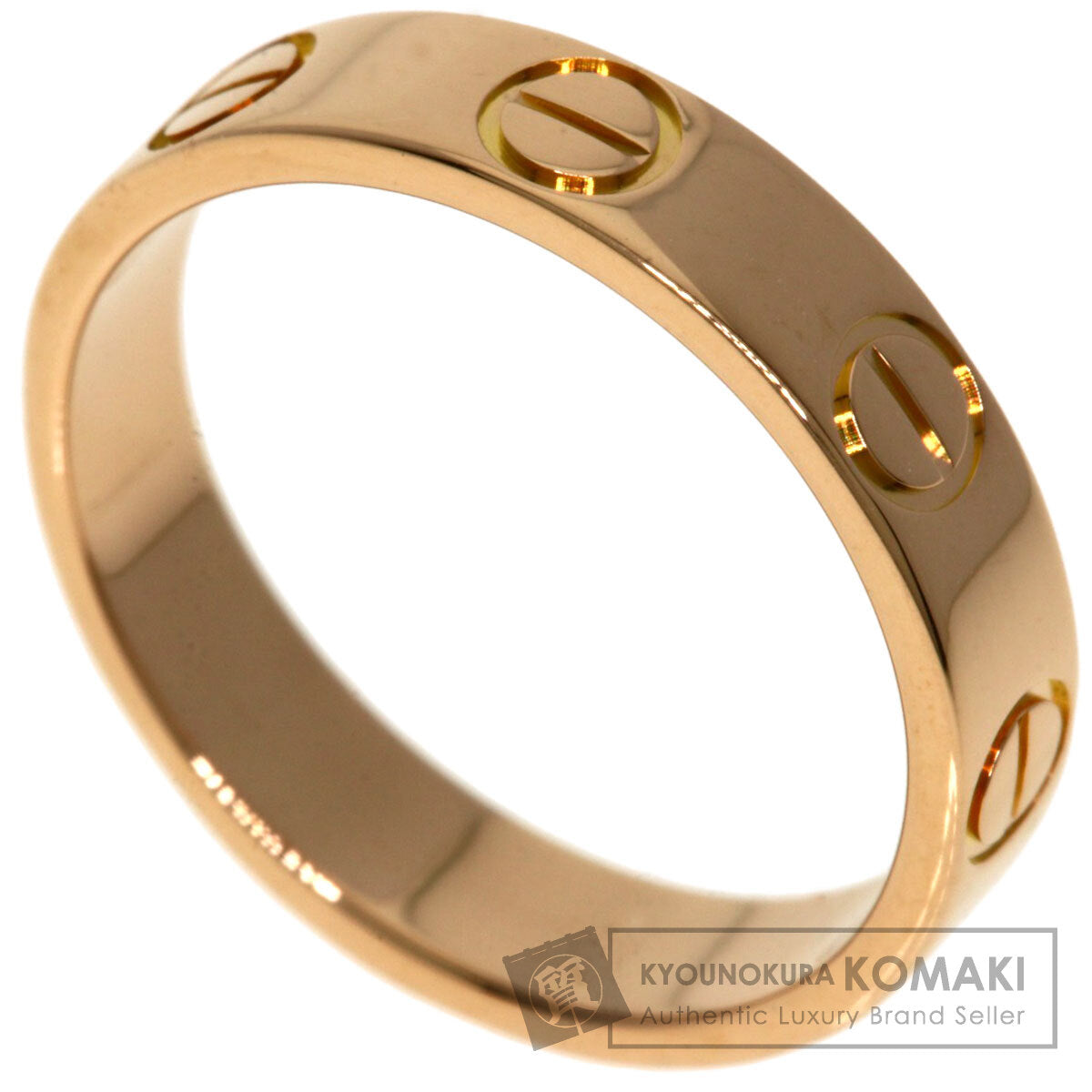 CARTIER Mini love ring #45 Ring K18 Pink Gold Ladies [Used]