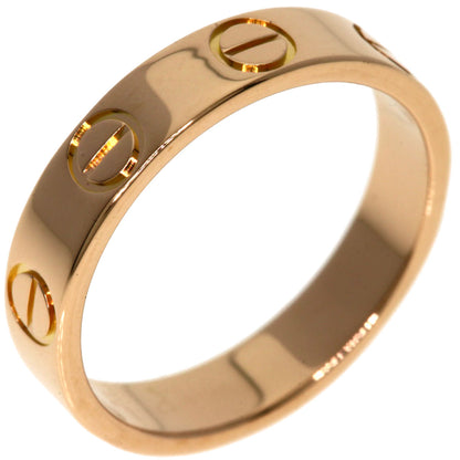 CARTIER Mini love ring #45 Ring K18 Pink Gold Ladies [Used]