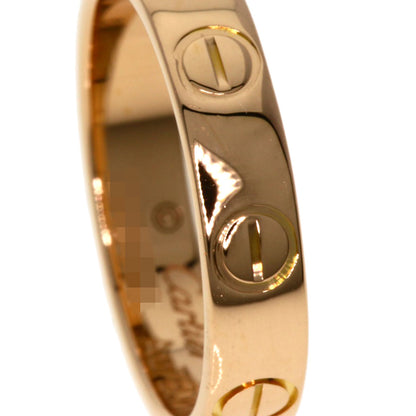 CARTIER Mini love ring #45 Ring K18 Pink Gold Ladies [Used]