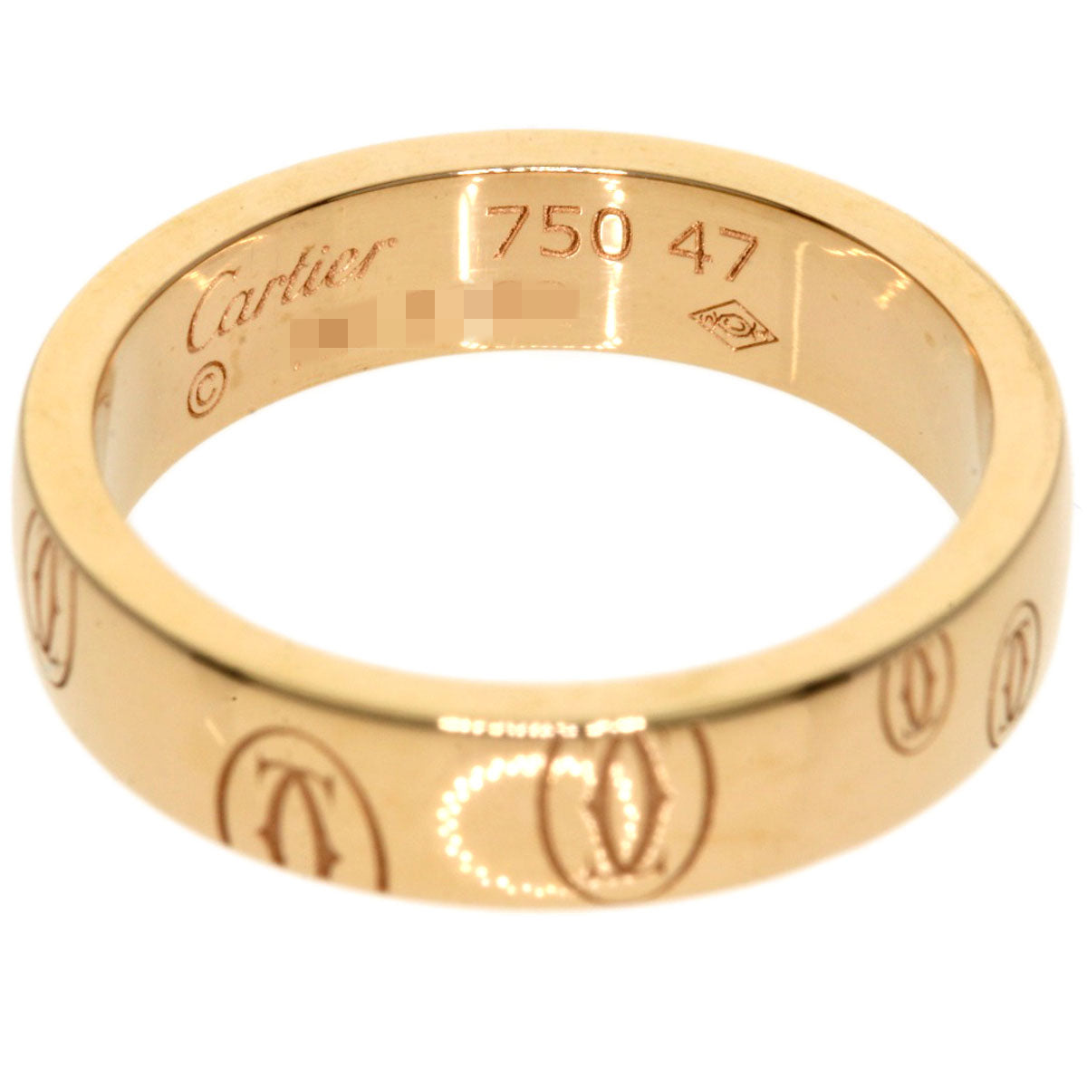 CARTIER Happy Birthday #47 Ring K18 Pink Gold Ladies [Used]