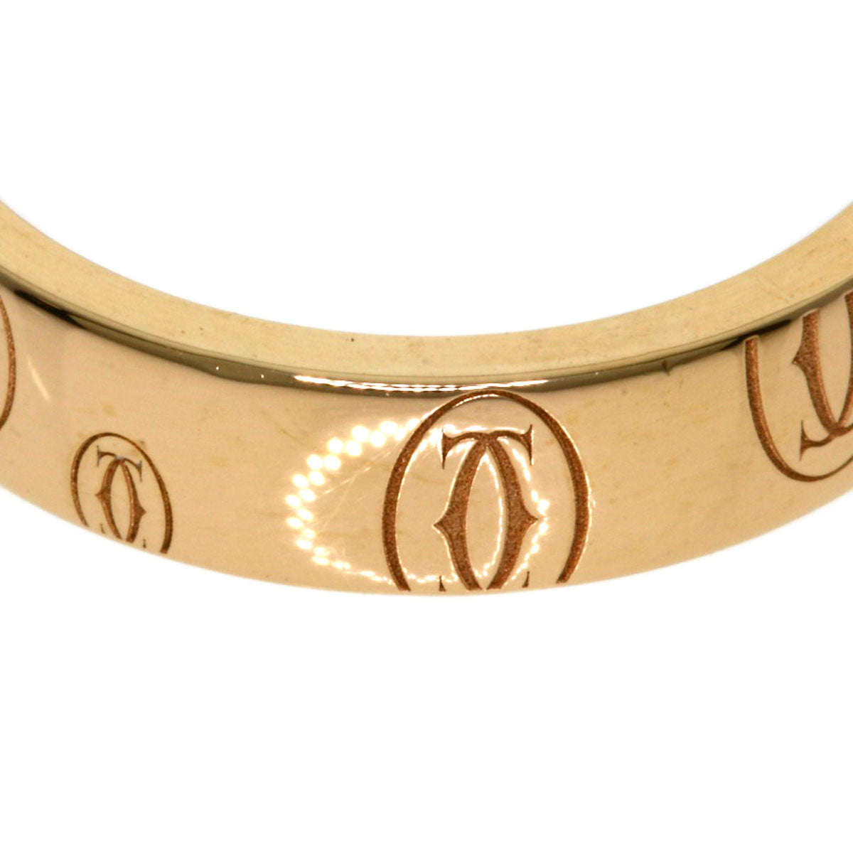 CARTIER Happy Birthday #47 Ring K18 Pink Gold Ladies [Used]