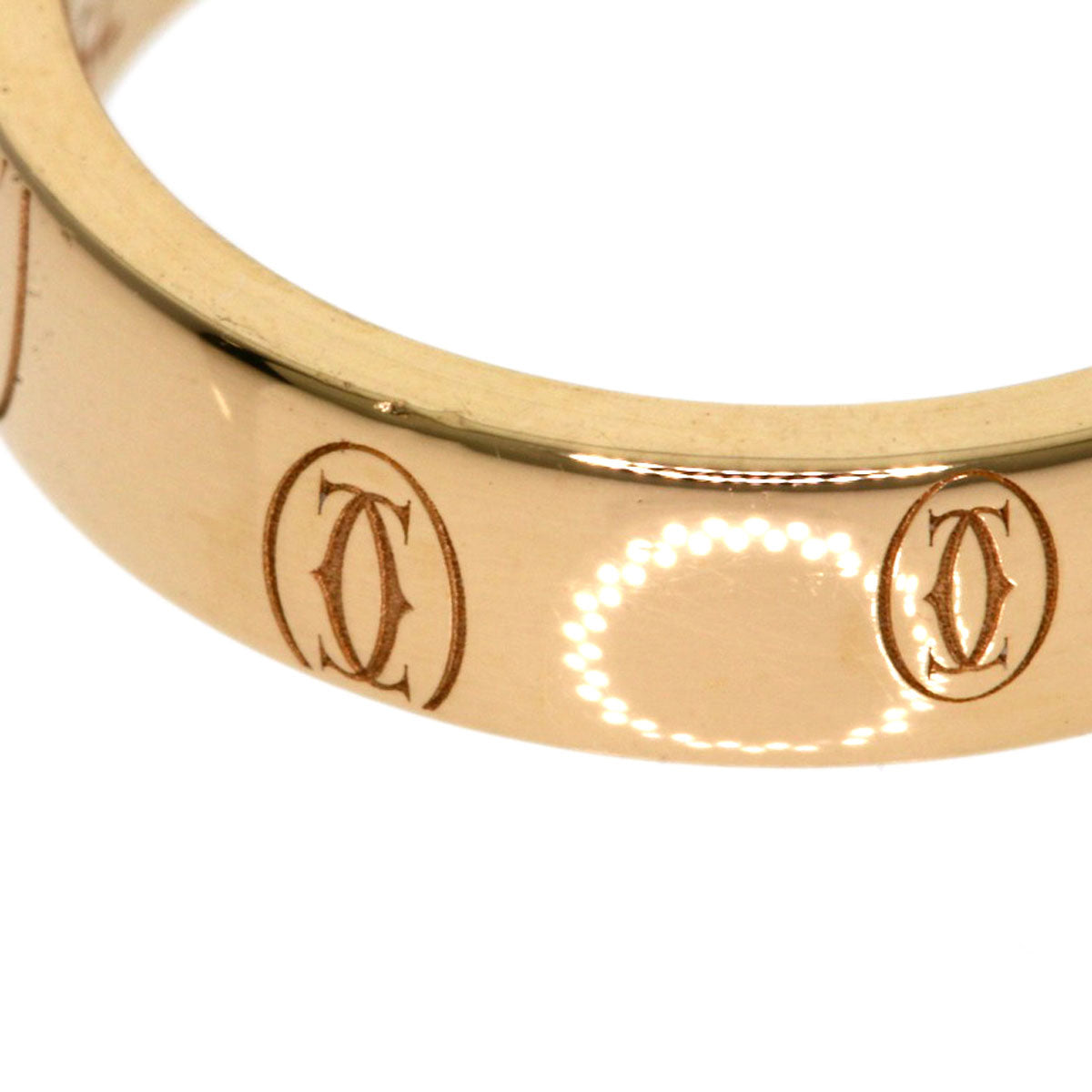 CARTIER Happy Birthday #47 Ring K18 Pink Gold Ladies [Used]