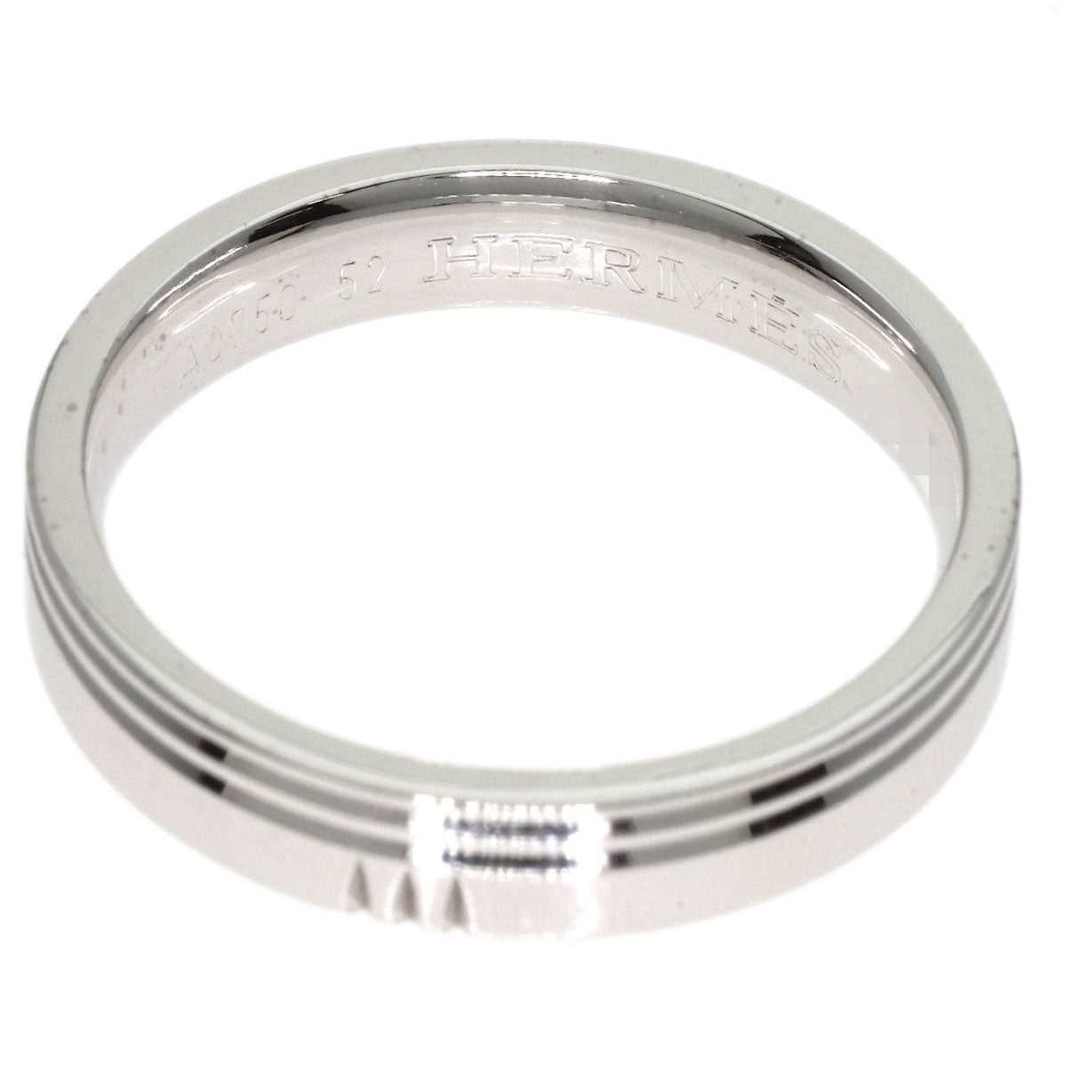 HERMES Alliance Kelly #52 Ring K18 White Gold Ladies [Used]