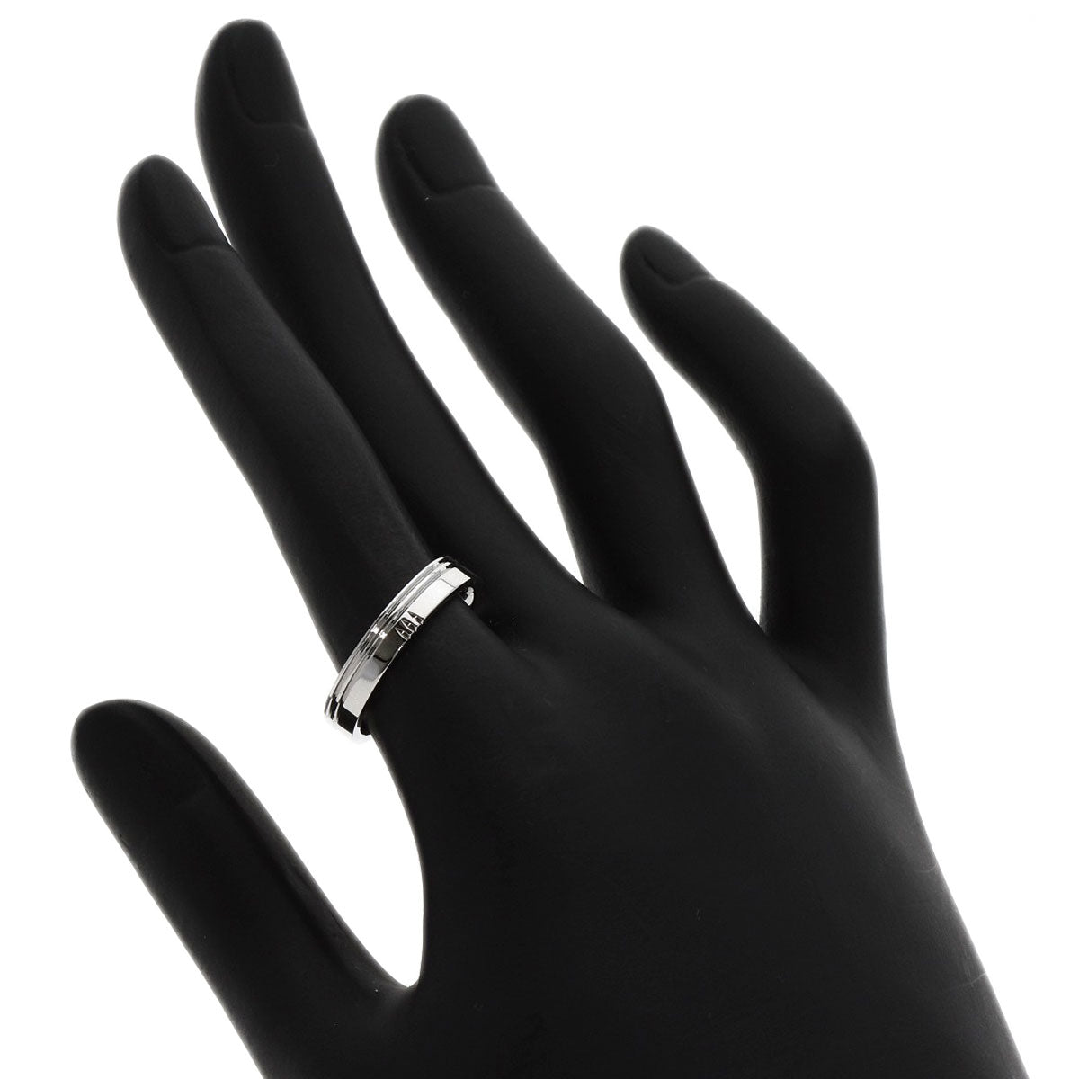 HERMES Alliance Kelly #52 Ring K18 White Gold Ladies [Used]