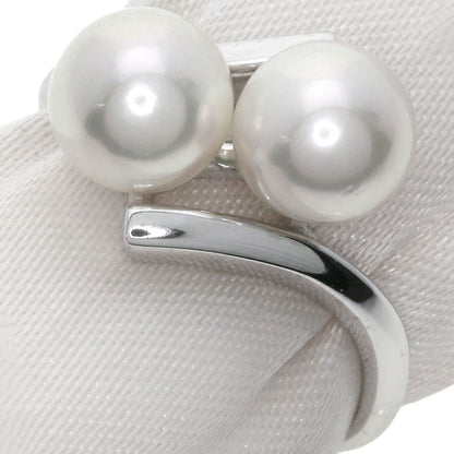 MIKIMOTO Pearl Pearl Ring K14 White Gold Ladies [Used]