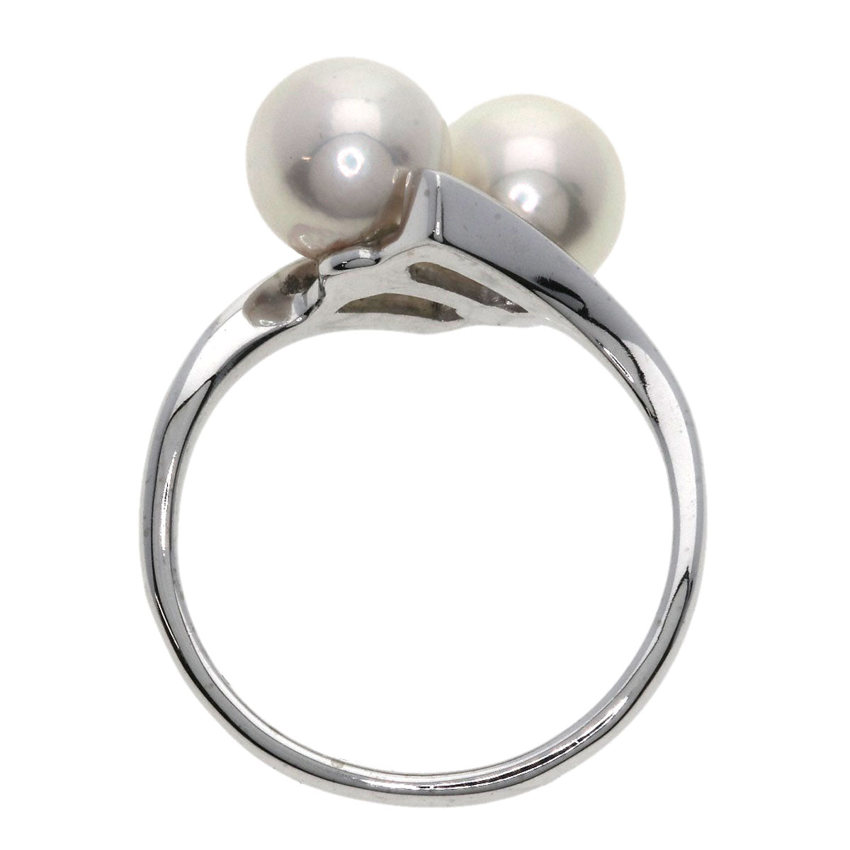 MIKIMOTO Pearl Pearl Ring K14 White Gold Ladies [Used]