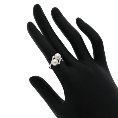 MIKIMOTO Pearl Pearl Ring K14 White Gold Ladies [Used]