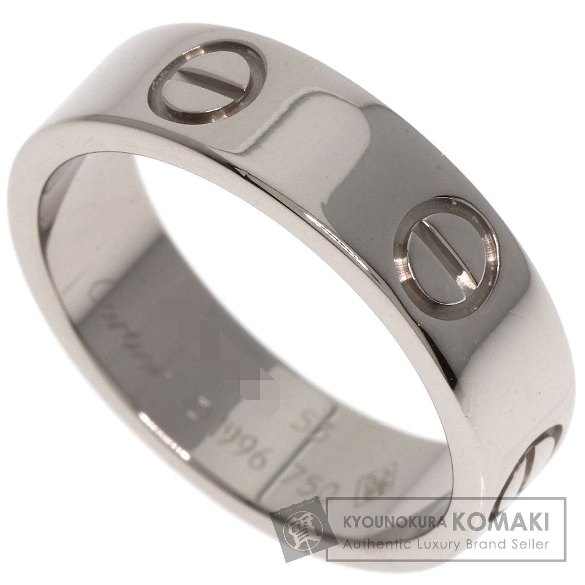 CARTIER love ring #53 Ring K18 White Gold Ladies [Used]