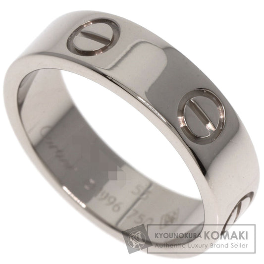 CARTIER love ring #53 Ring K18 White Gold Ladies [Used]