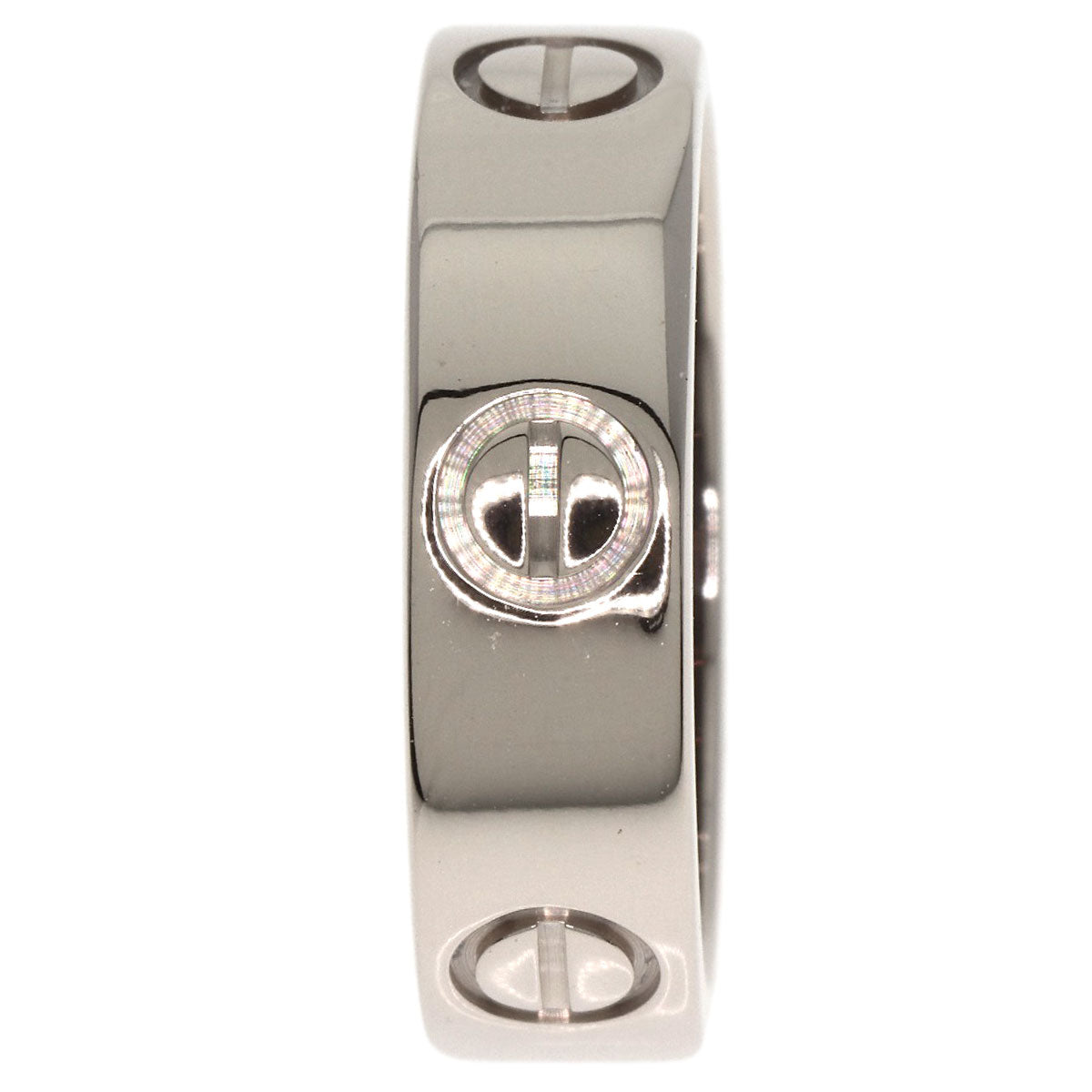 CARTIER love ring #53 Ring K18 White Gold Ladies [Used]