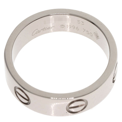 CARTIER love ring #53 Ring K18 White Gold Ladies [Used]