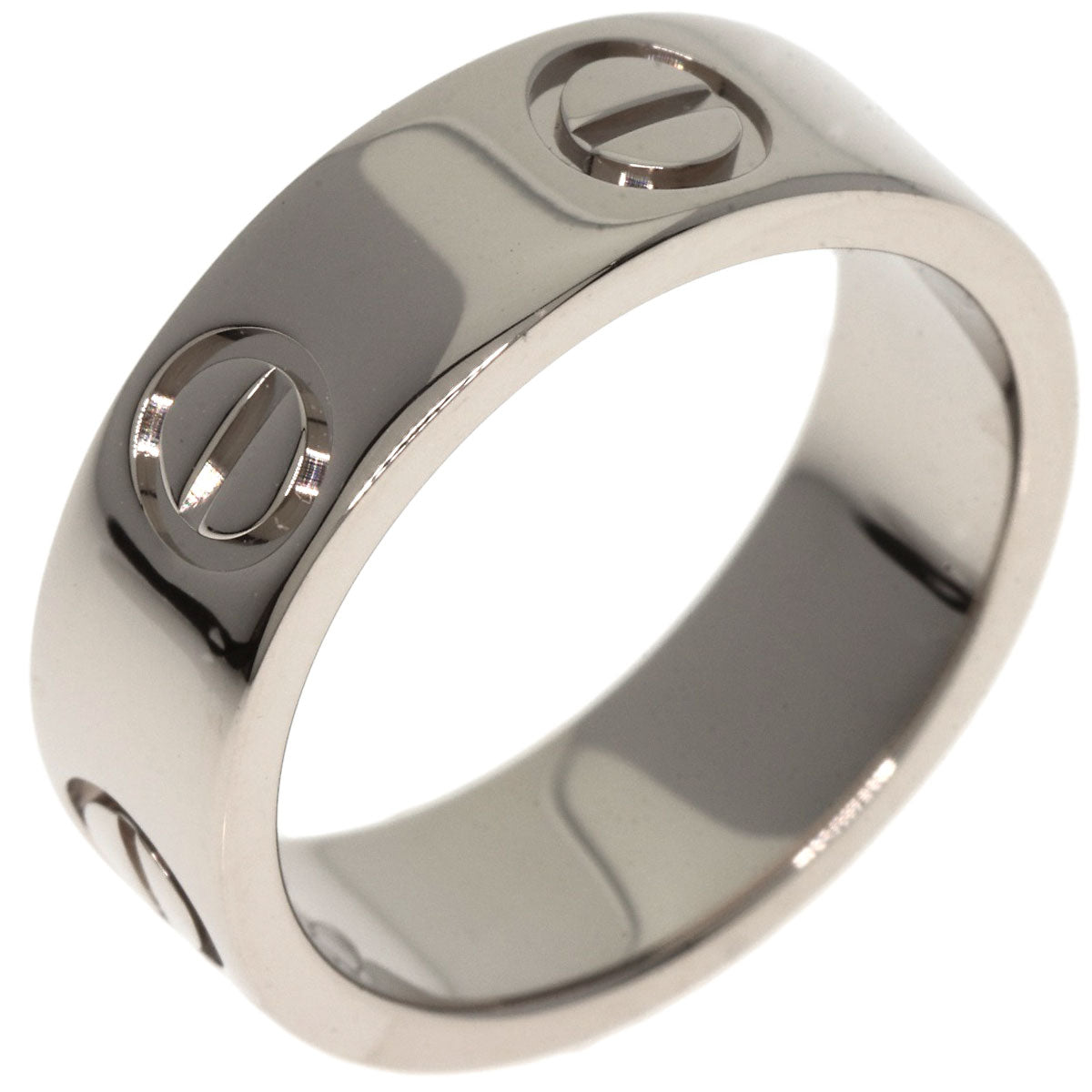 CARTIER love ring #47 Ring K18 White Gold Ladies [Used]