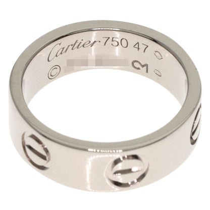 CARTIER love ring #47 Ring K18 White Gold Ladies [Used]