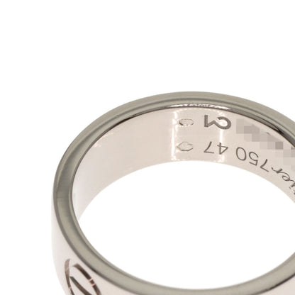 CARTIER love ring #47 Ring K18 White Gold Ladies [Used]