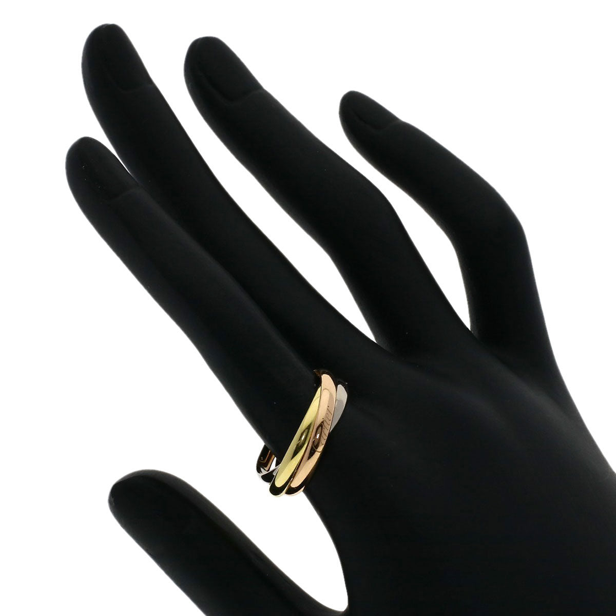 CARTIER   Trinity SM #58 current model Ring  K18 Yellow Gold 18K Pink GoldLadies [Used]
