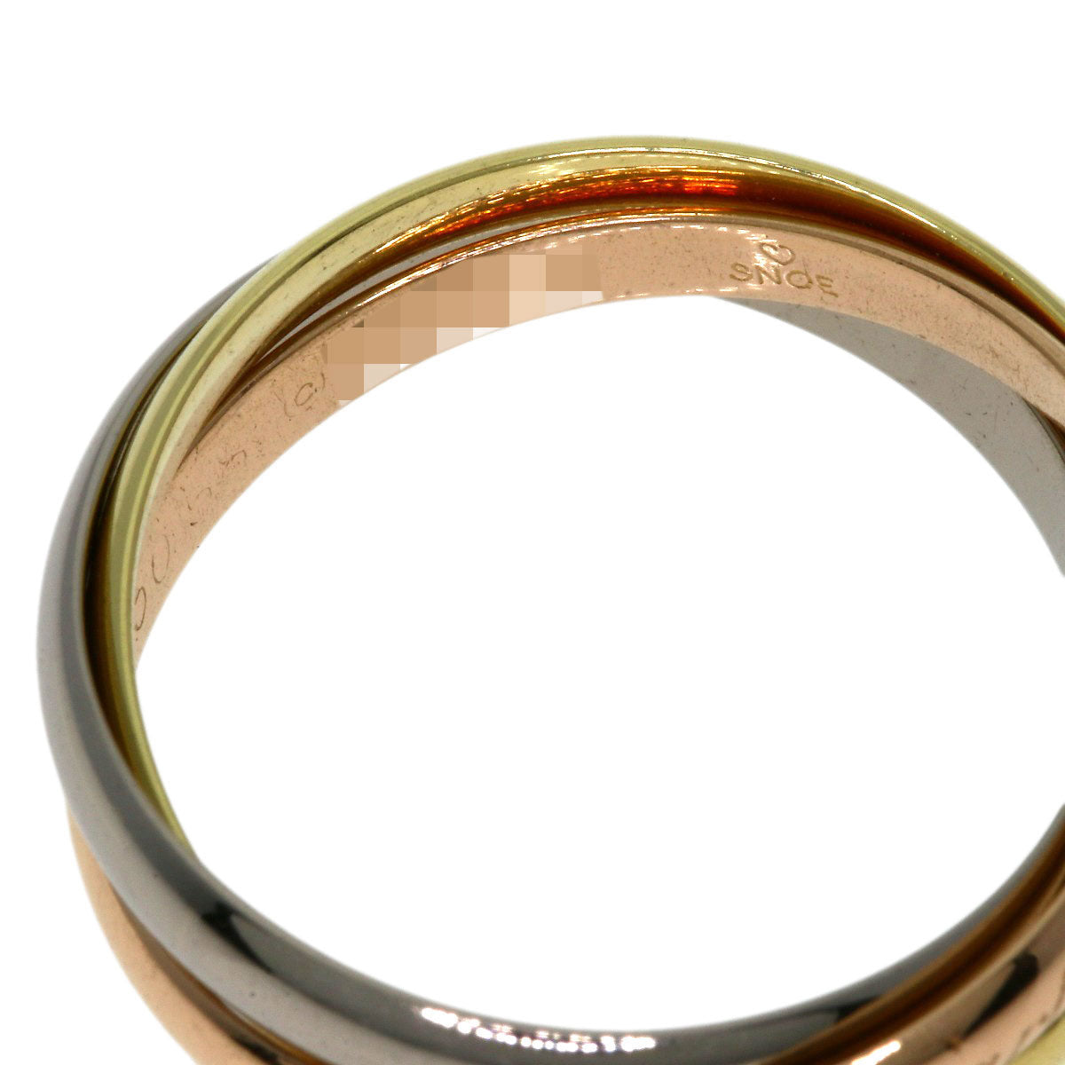 CARTIER   Trinity SM #58 current model Ring  K18 Yellow Gold 18K Pink GoldLadies [Used]