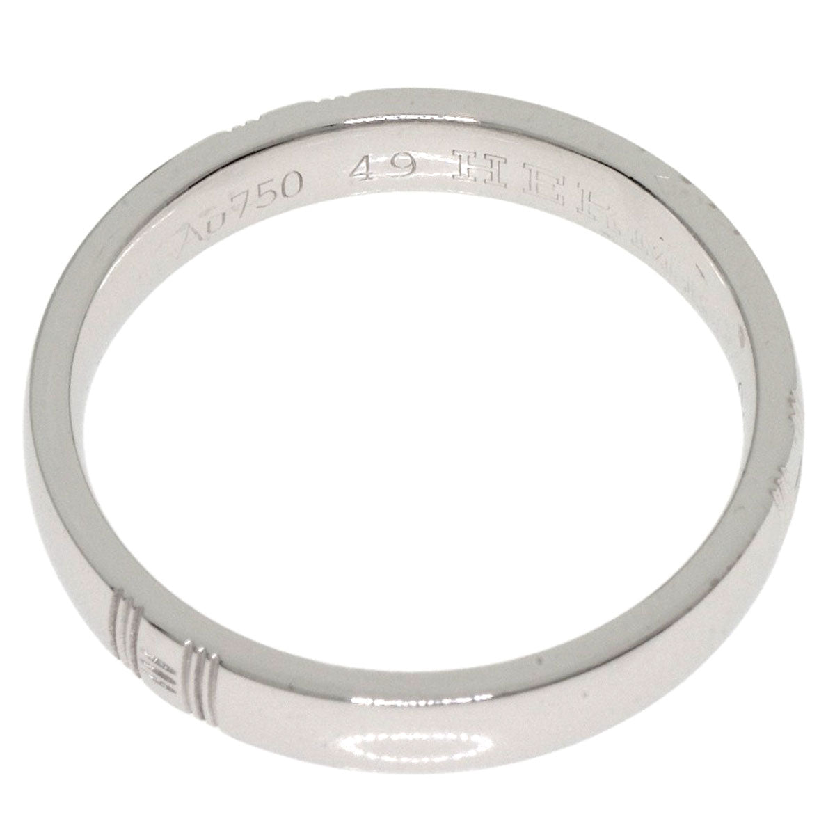 HERMES Alliance #49 Ring K18 White Gold Ladies [Used]