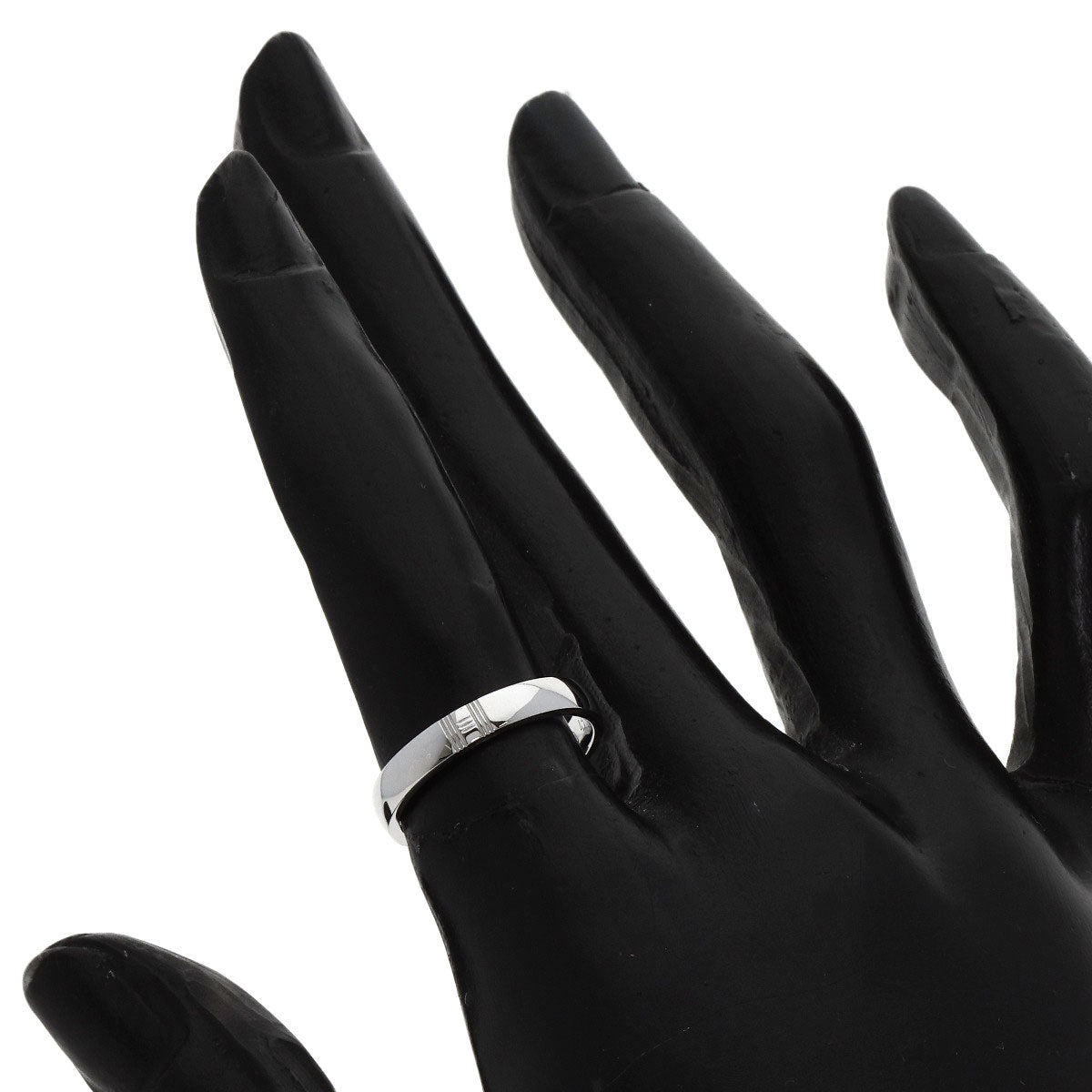 HERMES Alliance #49 Ring K18 White Gold Ladies [Used]