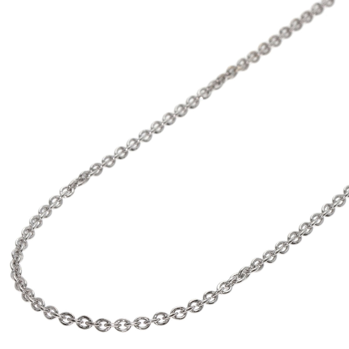 BVLGARI   Chain 15.7" Necklace  K18 White Gold Ladies [Used]