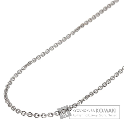 BVLGARI   Chain 15.7" Necklace  K18 White Gold Ladies [Used]