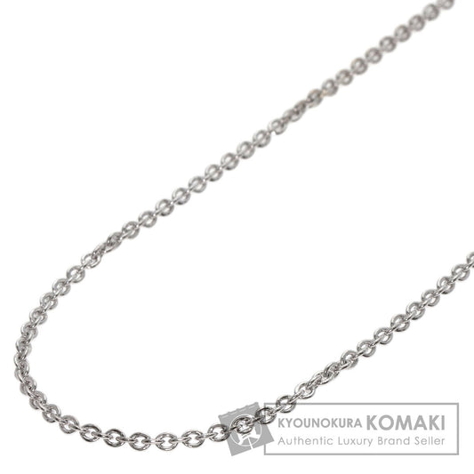 BVLGARI   Chain 15.7" Necklace  K18 White Gold Ladies [Used]