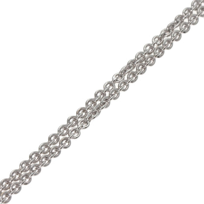 BVLGARI   Chain 15.7" Necklace  K18 White Gold Ladies [Used]