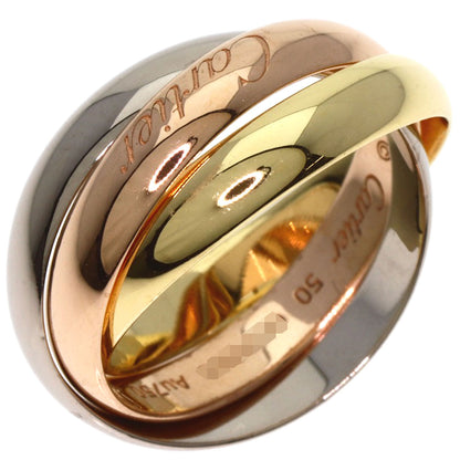 CARTIER   Trinity Ring #50 Current Ring  K18 Yellow Gold 18K Pink GoldLadies [Used]