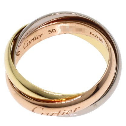 CARTIER   Trinity Ring #50 Current Ring  K18 Yellow Gold 18K Pink GoldLadies [Used]