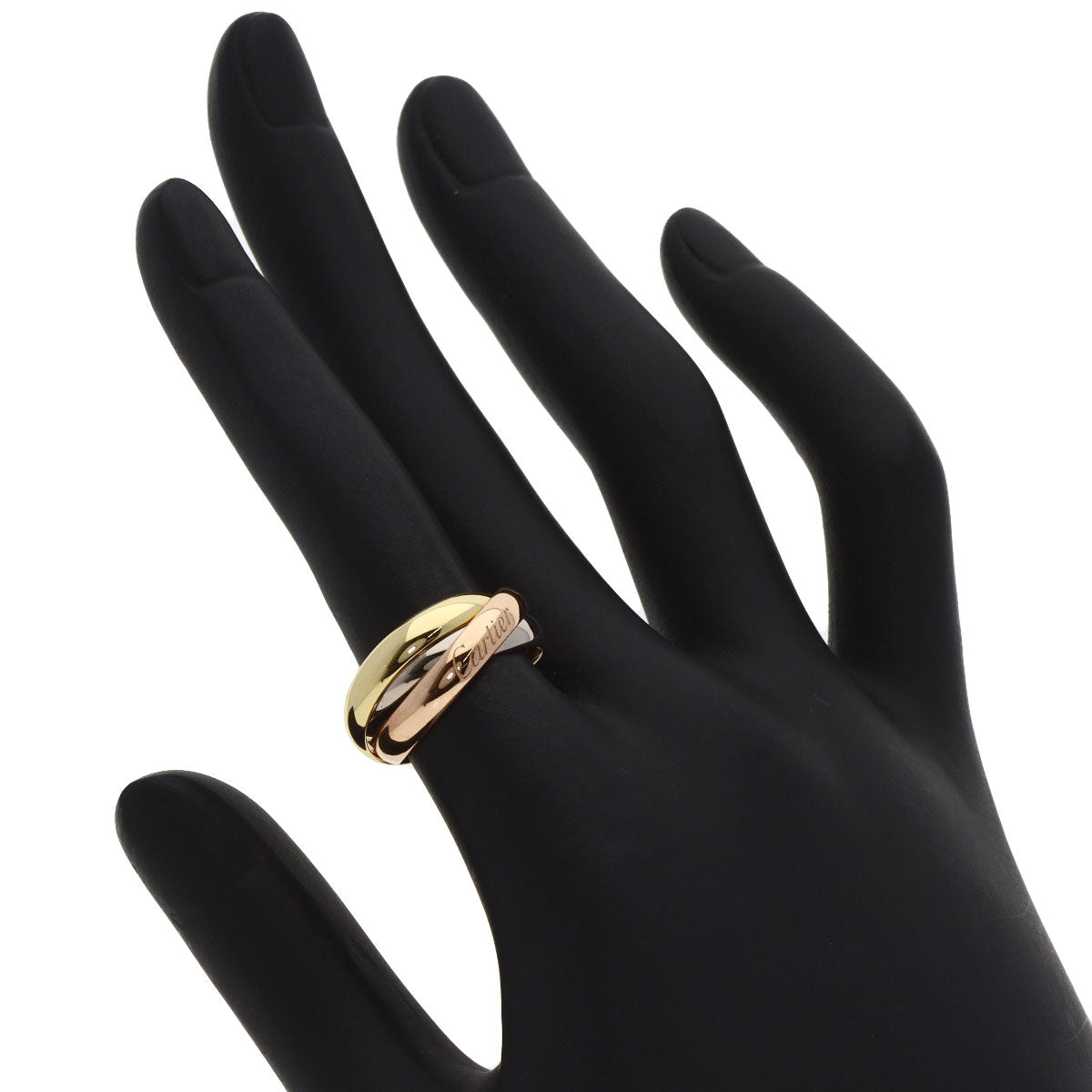 CARTIER   Trinity Ring #50 Current Ring  K18 Yellow Gold 18K Pink GoldLadies [Used]