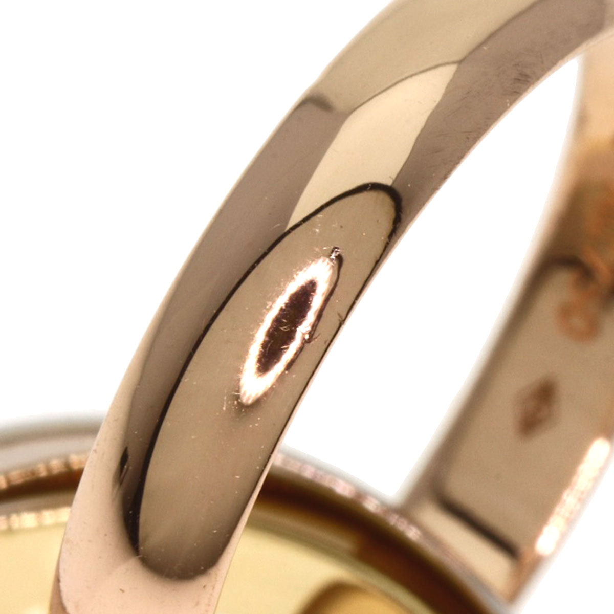 CARTIER   Trinity Ring #50 Current Ring  K18 Yellow Gold 18K Pink GoldLadies [Used]