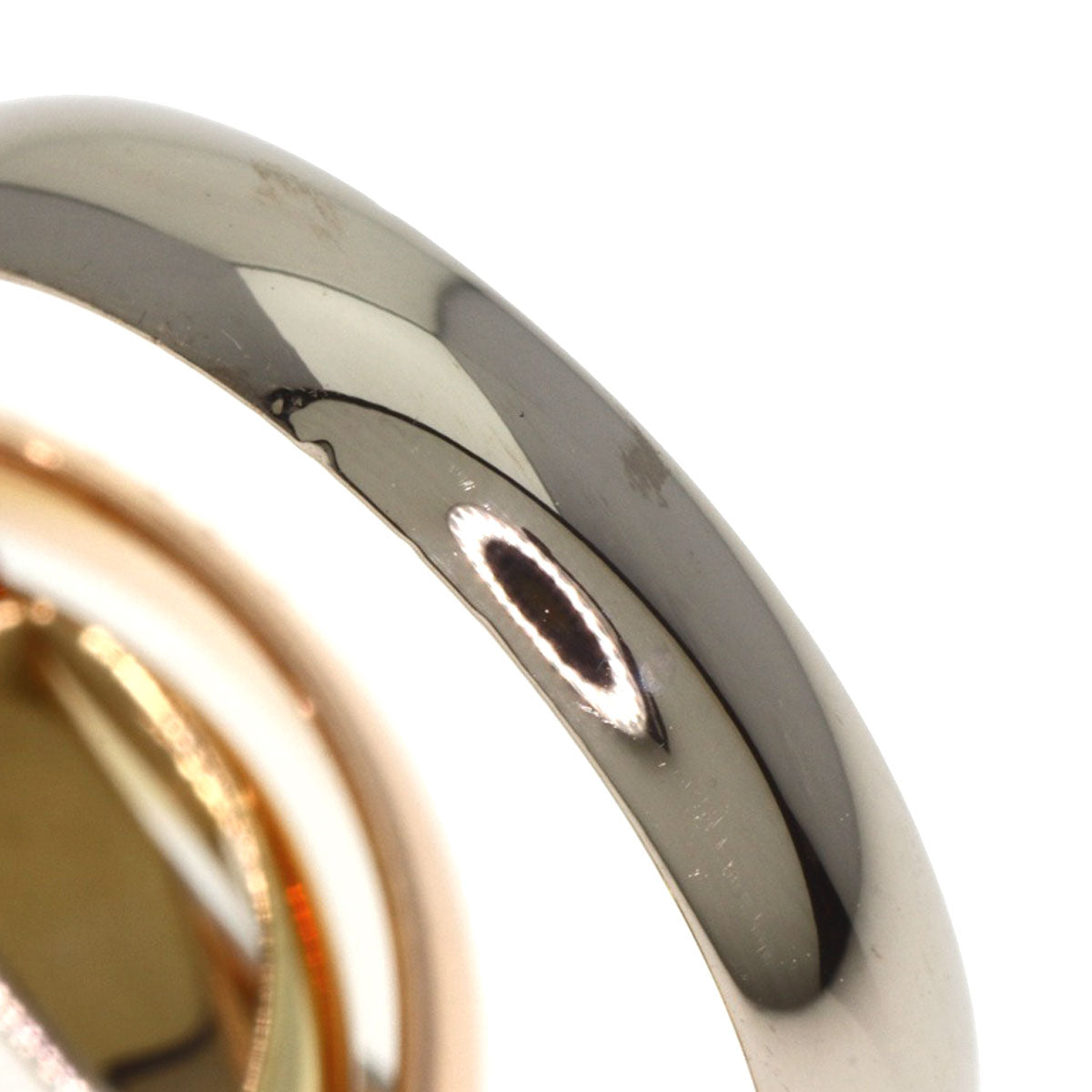 CARTIER   Trinity Ring #50 Current Ring  K18 Yellow Gold 18K Pink GoldLadies [Used]