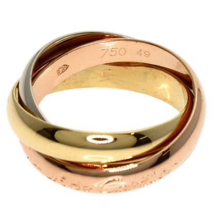 CARTIER Trinity MM #49 Ring K18 Yellow Gold 18K Pink GoldLadies [Used]
