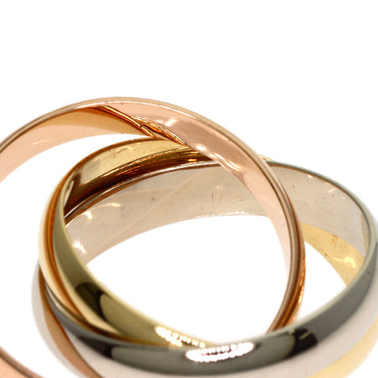 CARTIER Trinity MM #49 Ring K18 Yellow Gold 18K Pink GoldLadies [Used]
