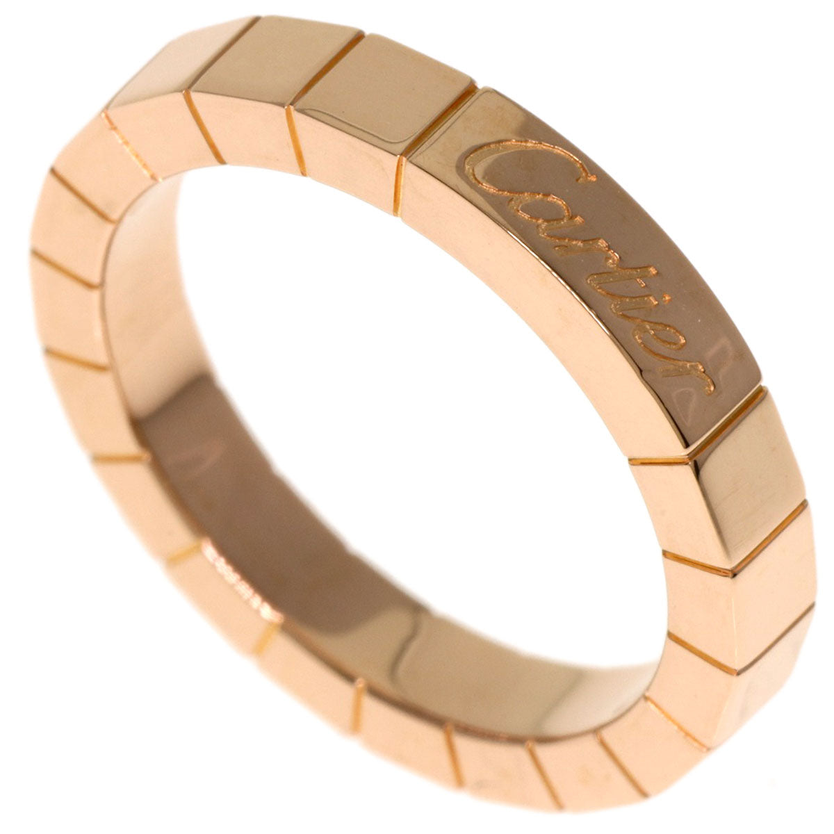 CARTIER Laniere # 49 Ring K18 Pink Gold Ladies [Used]