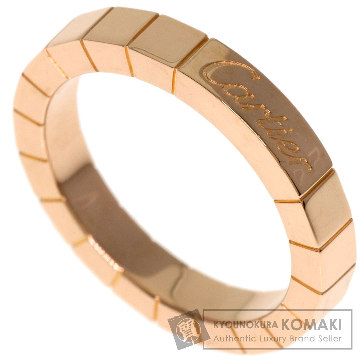 CARTIER Laniere # 49 Ring K18 Pink Gold Ladies [Used]